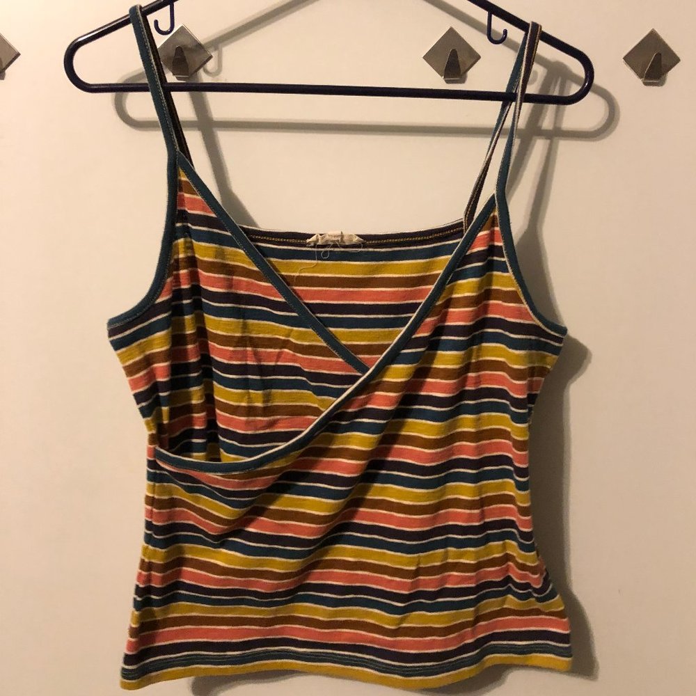 Madewell Striped Cross-front Tank Top